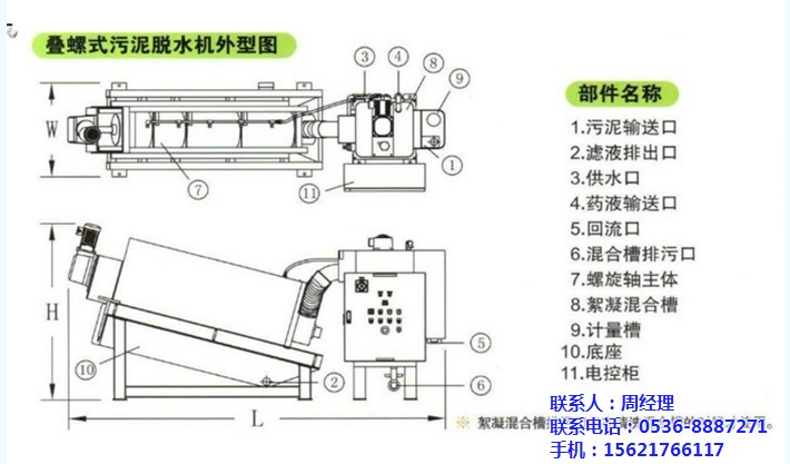 疊螺污泥脫水機(jī)